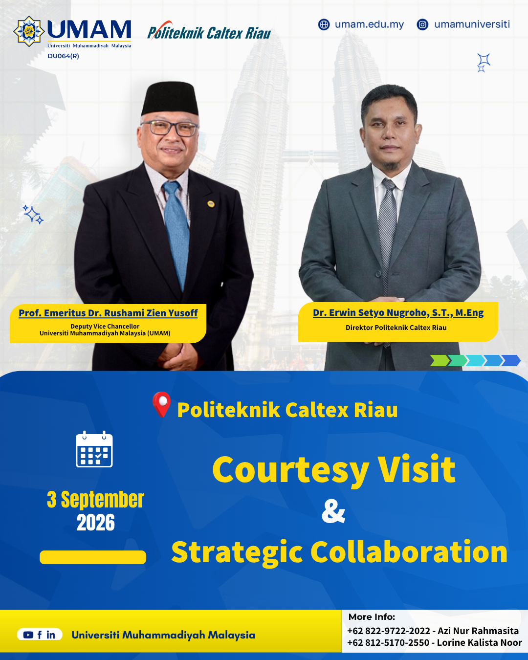 Courtesy Visit & Strategic Collaboration UMAM - Politeknik Caltex Riau