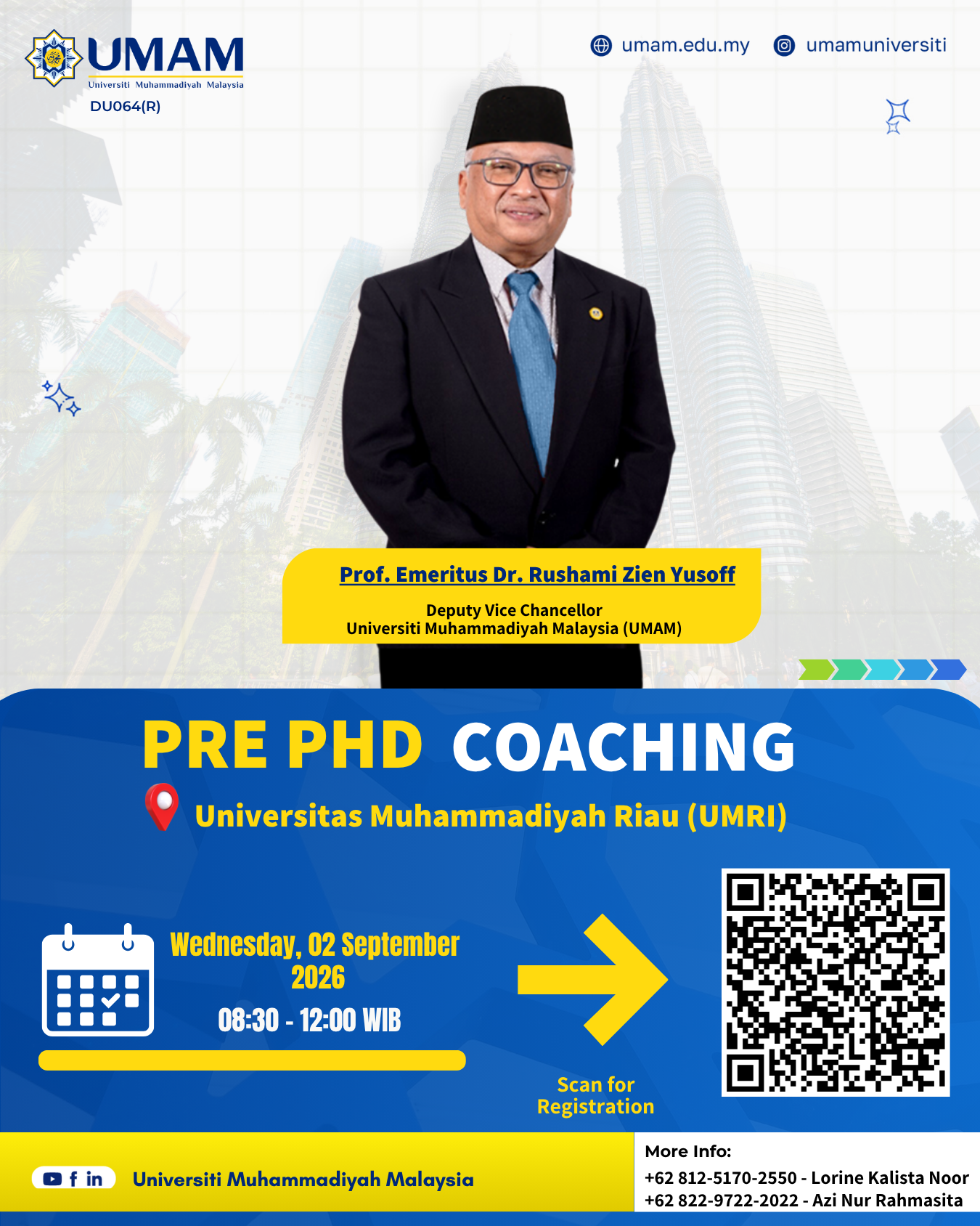 UMAM Holds Pre-PhD Coaching Session at Universitas Muhammadiyah Riau