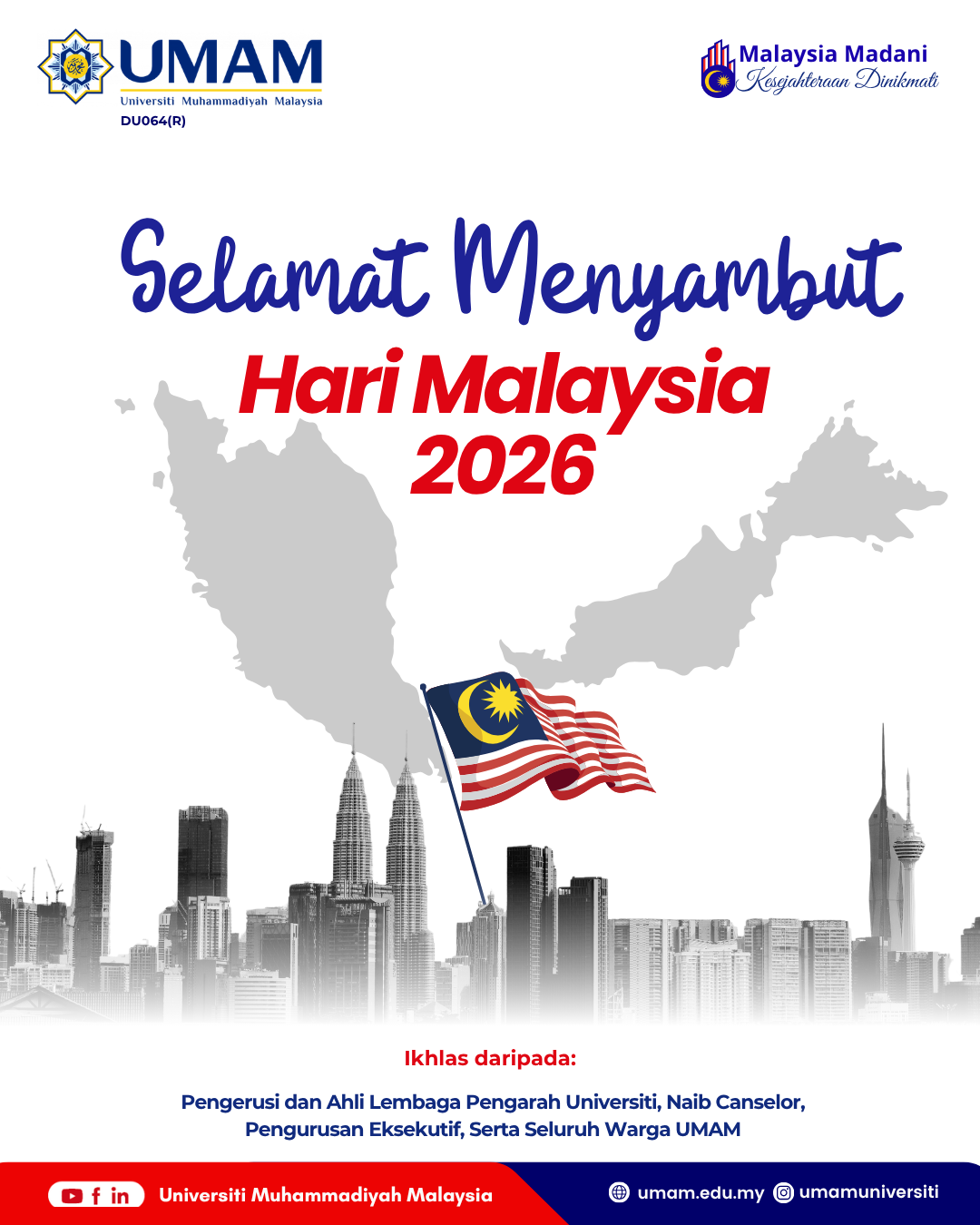 Perutusan Hari Malaysia 2026: Menyemai Perpaduan, Menikmati Kesejahteraan Bersama