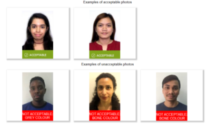 Admission - Passport Photo Example